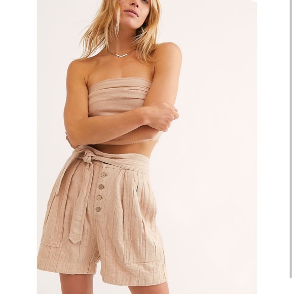 Free People Pants - Free People Thea Tie Shorts